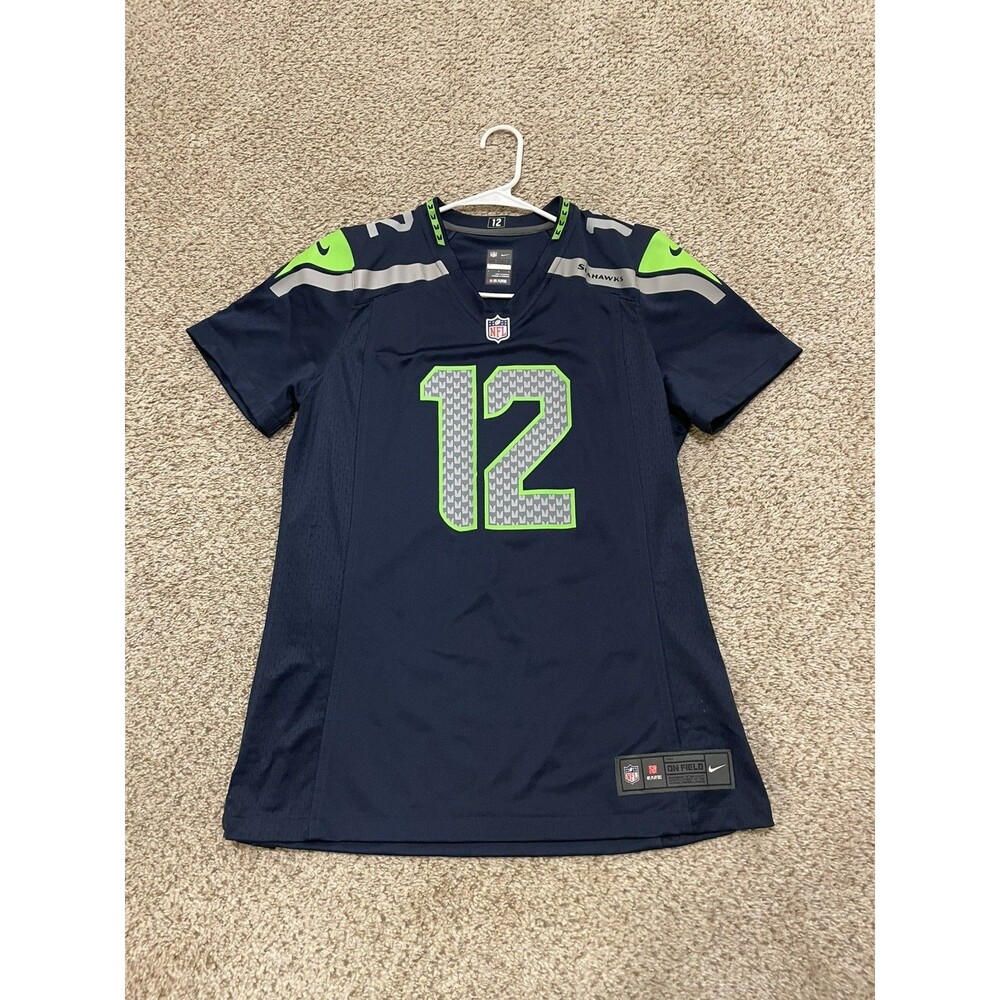 Nike Seattle Seahawks Womens Large 12th Fan NFL Jersey Football